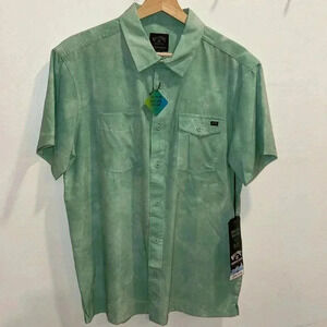Billabong Surftrek Perf Short Sleeve Button Up - Sizes Small and Medium
